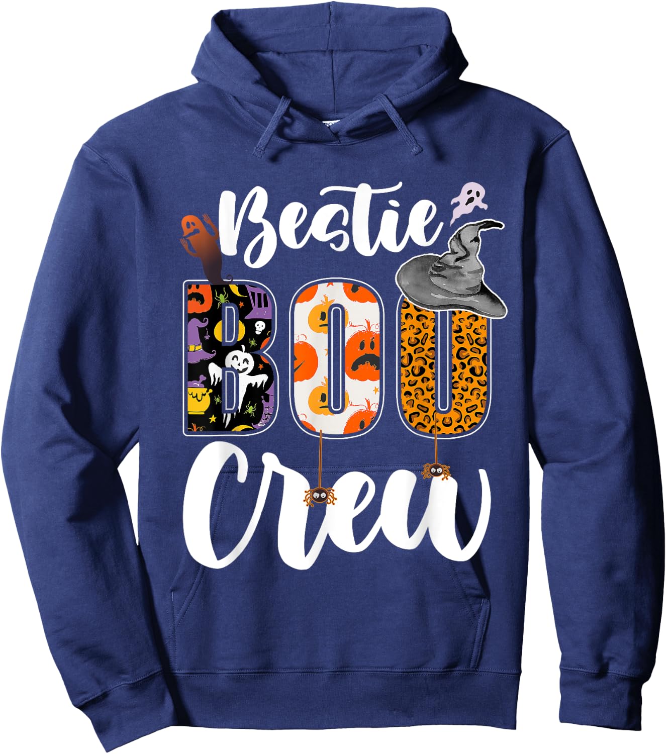 Bestie Boo Crew Halloween Matching BFF Hoodie - Hoodie | Navy