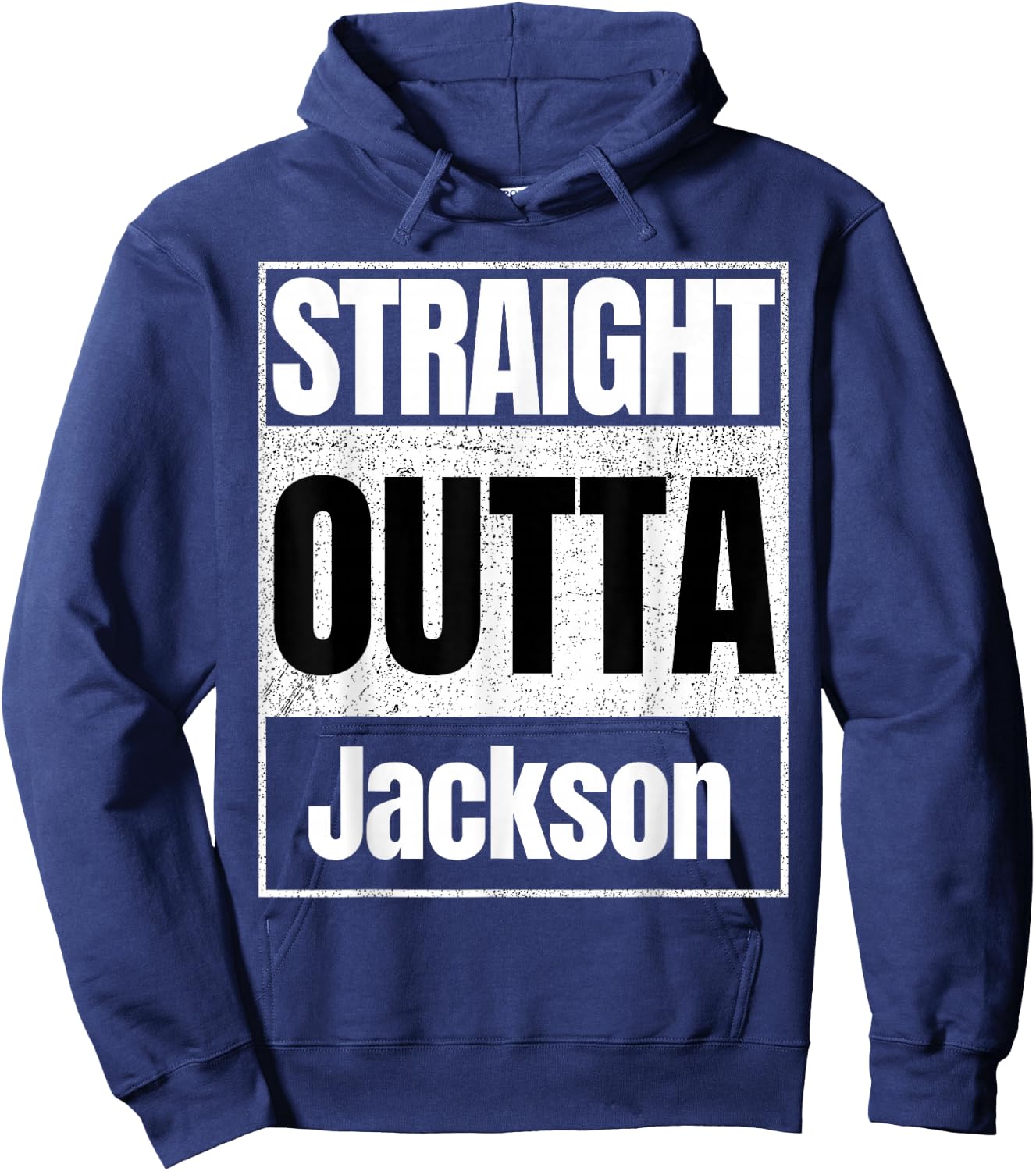 straight outta Jackson classic Hoodie - Hoodie | Navy