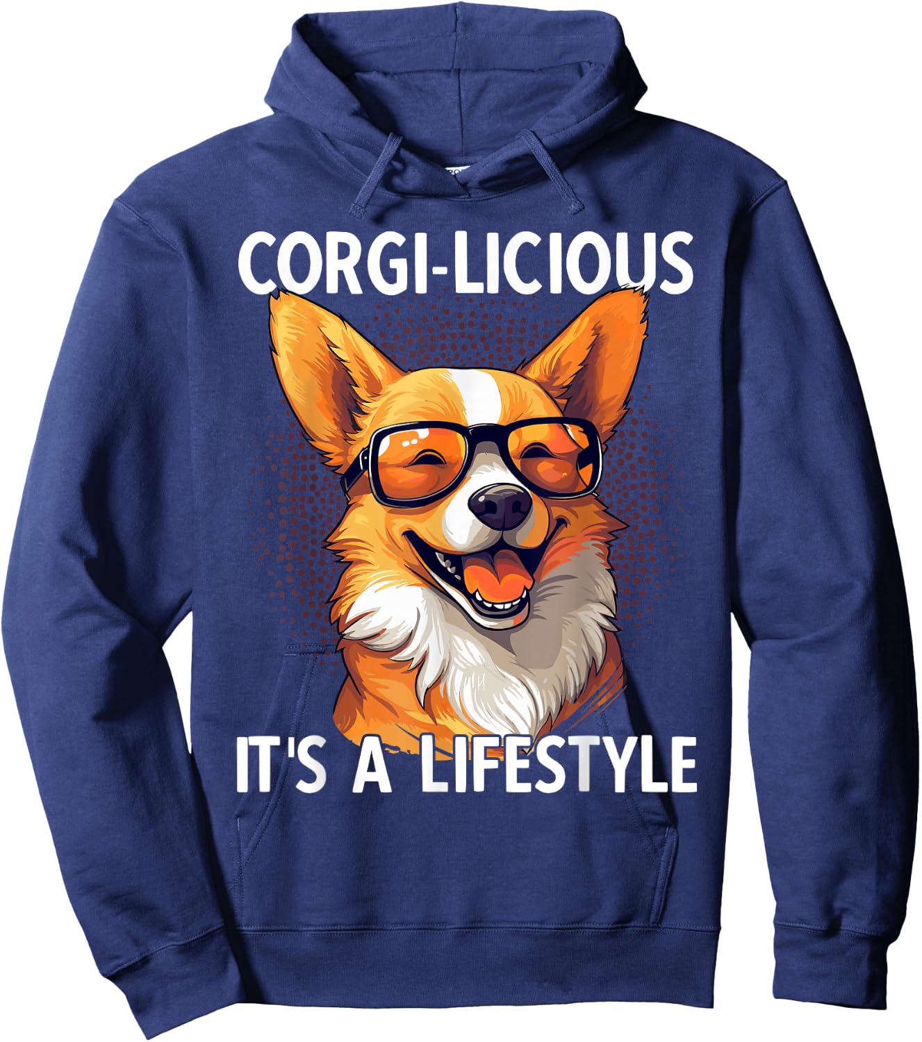 Corgi-licious Corgi Hoodie - Hoodie | Navy