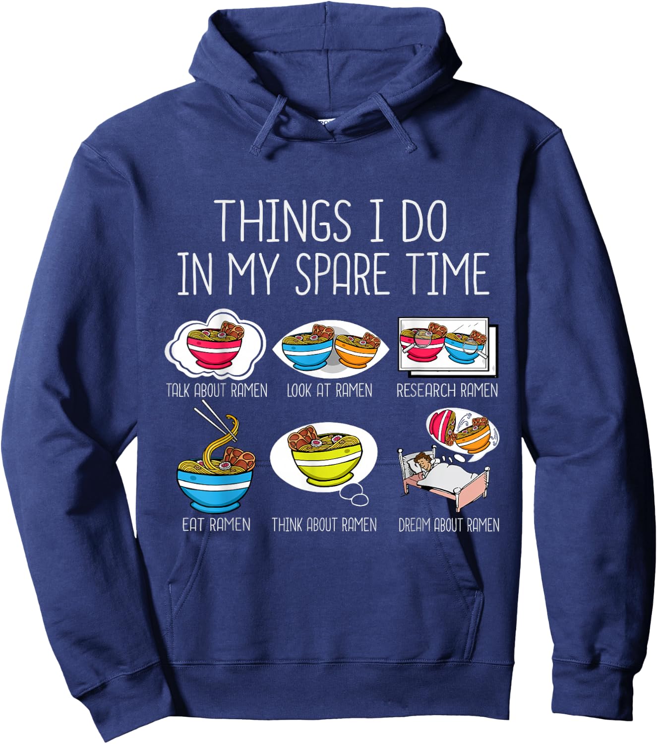 Ramen Lover Asian Funny Japanese Noodles Ramen Hoodie - Hoodie | Navy