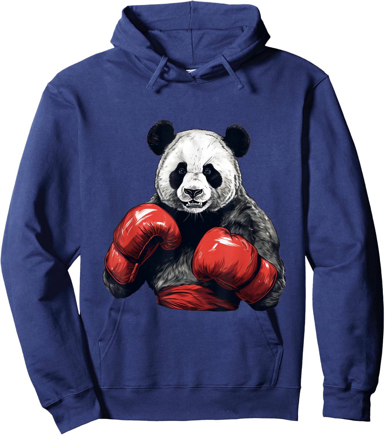 Panda Bear Wearing Boxing Gloves - Funny Boxing Hoodie - Hoodie | Navy