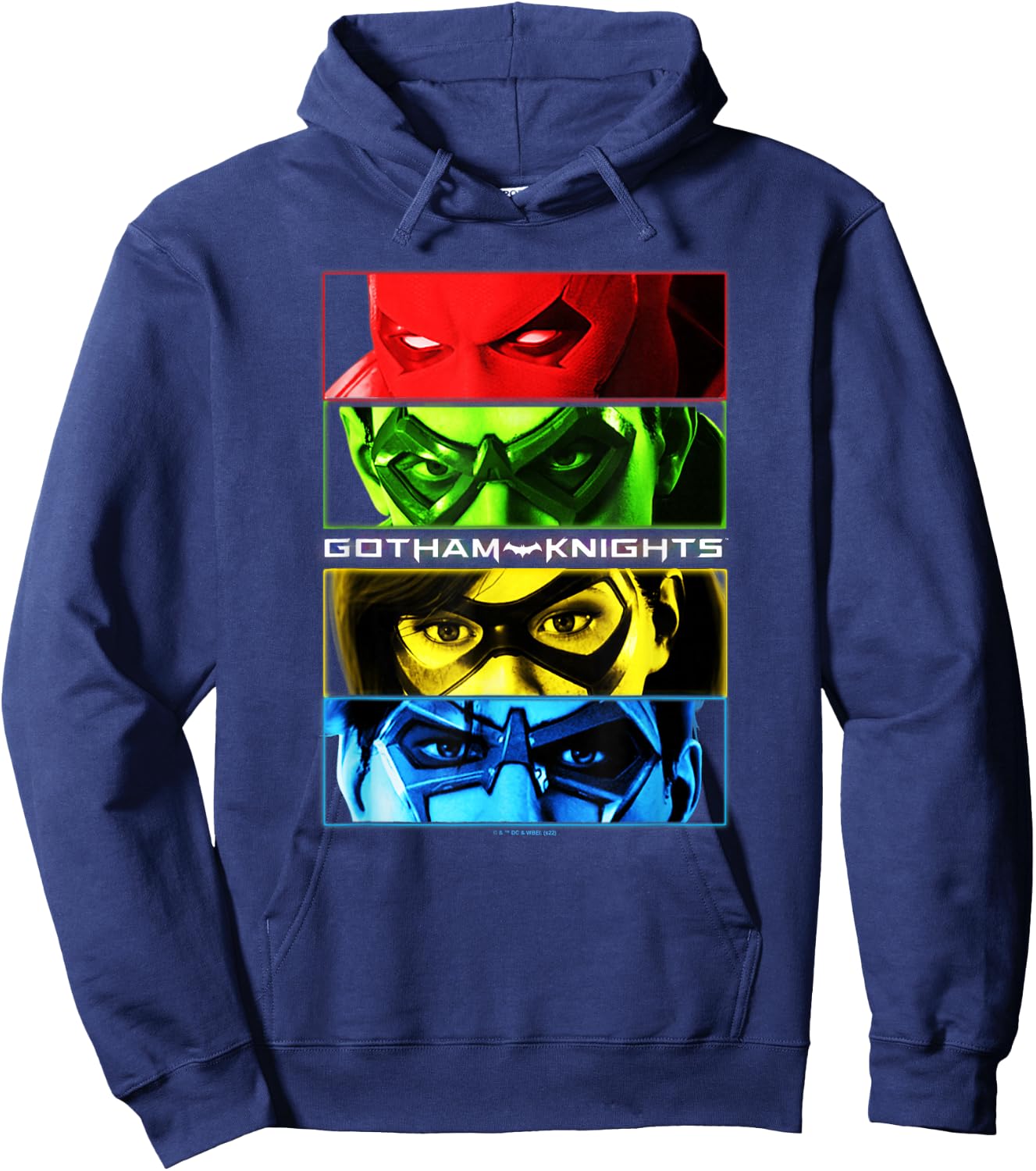 Gotham Knights Character Mask Panels Hoodie - Hoodie | Navy