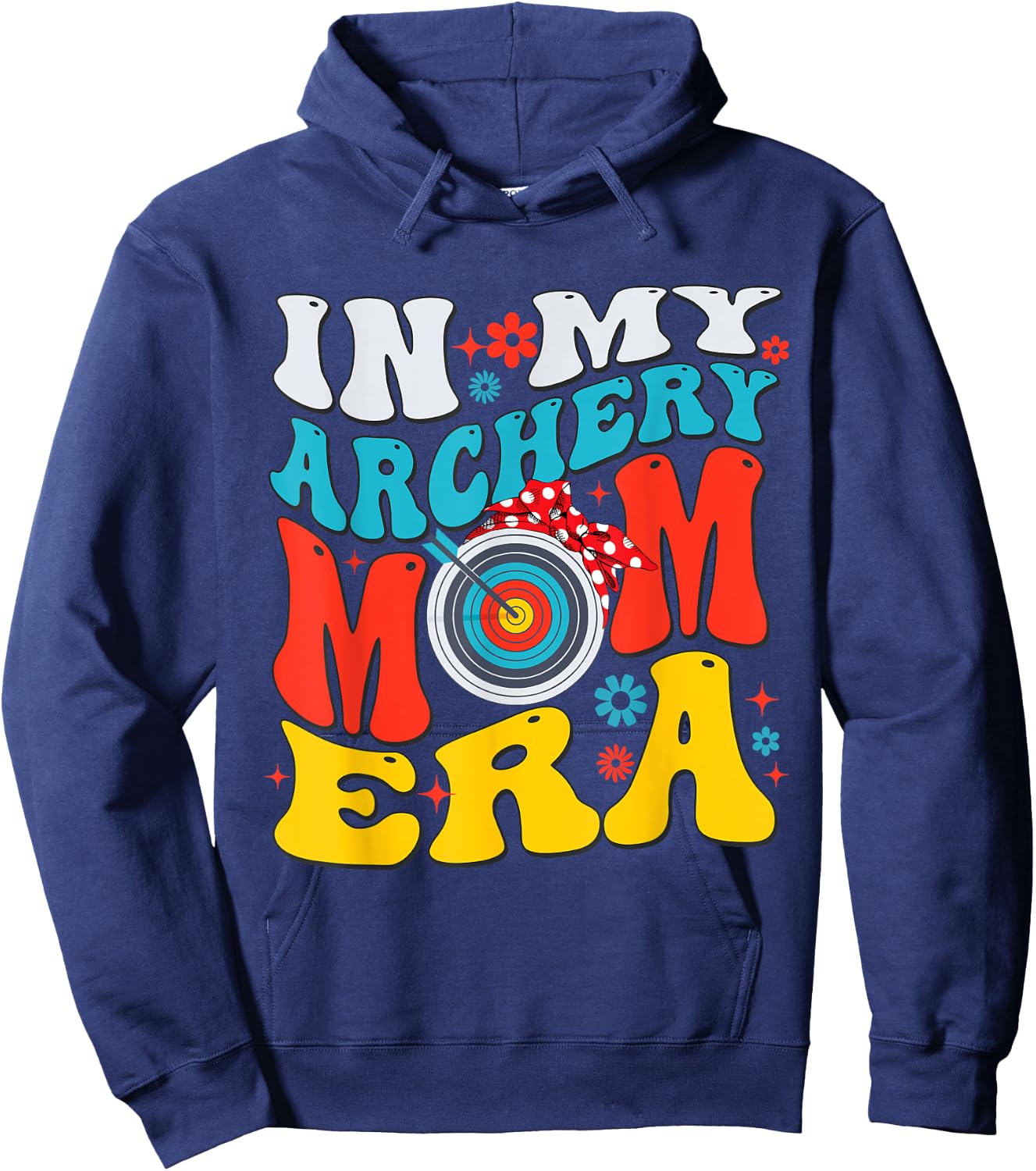 Retro In My Archery Mom Era Mama Boy Hoodie - Hoodie | Navy