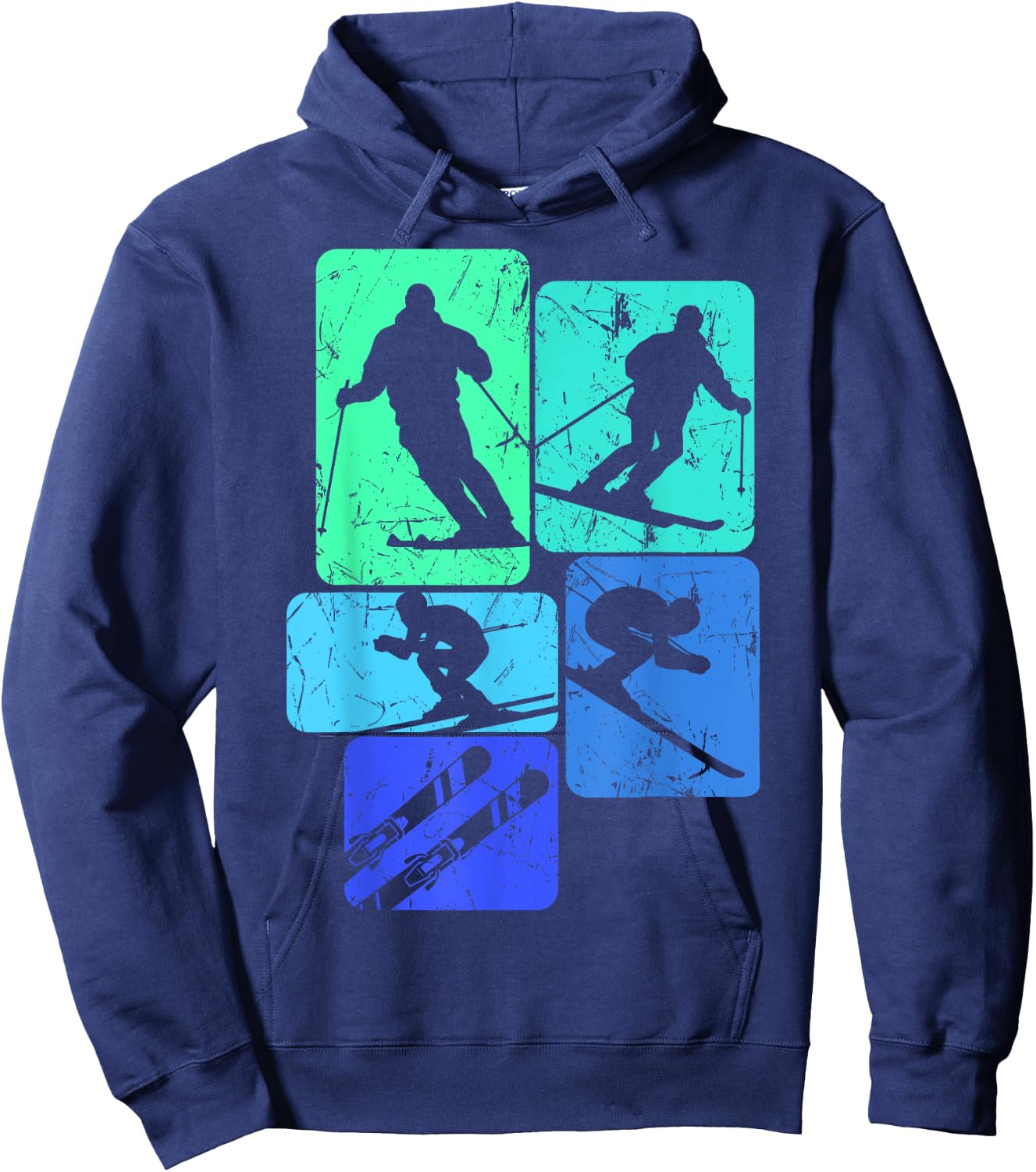 Skiing, skiing Hoodie - Hoodie | Navy