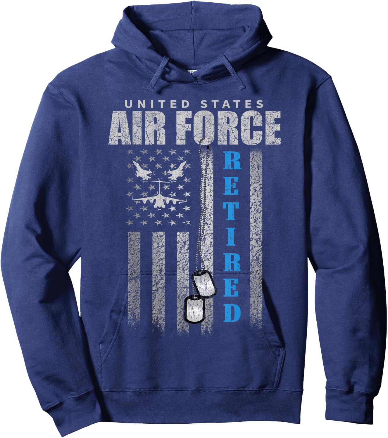 Veteran Of The United States Air Force Retired Hoodie - Hoodie | Navy