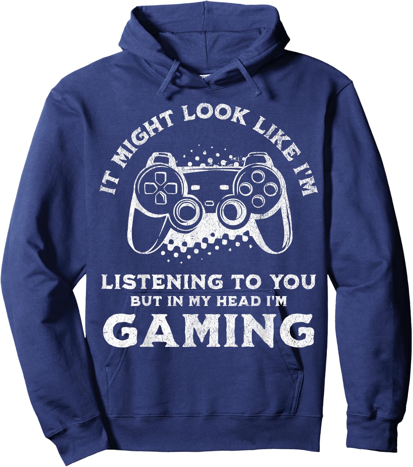 Video Gaming Funny Sarcastic Gamer Hoodie - Hoodie | Navy