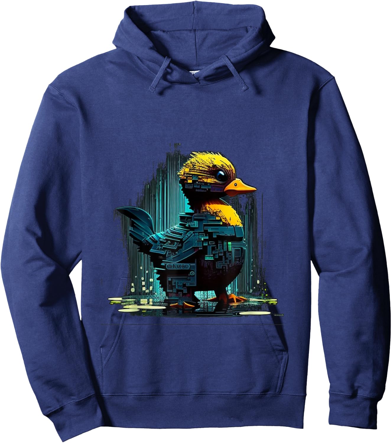 Cool cyber Duck Hoodie - Hoodie | Navy