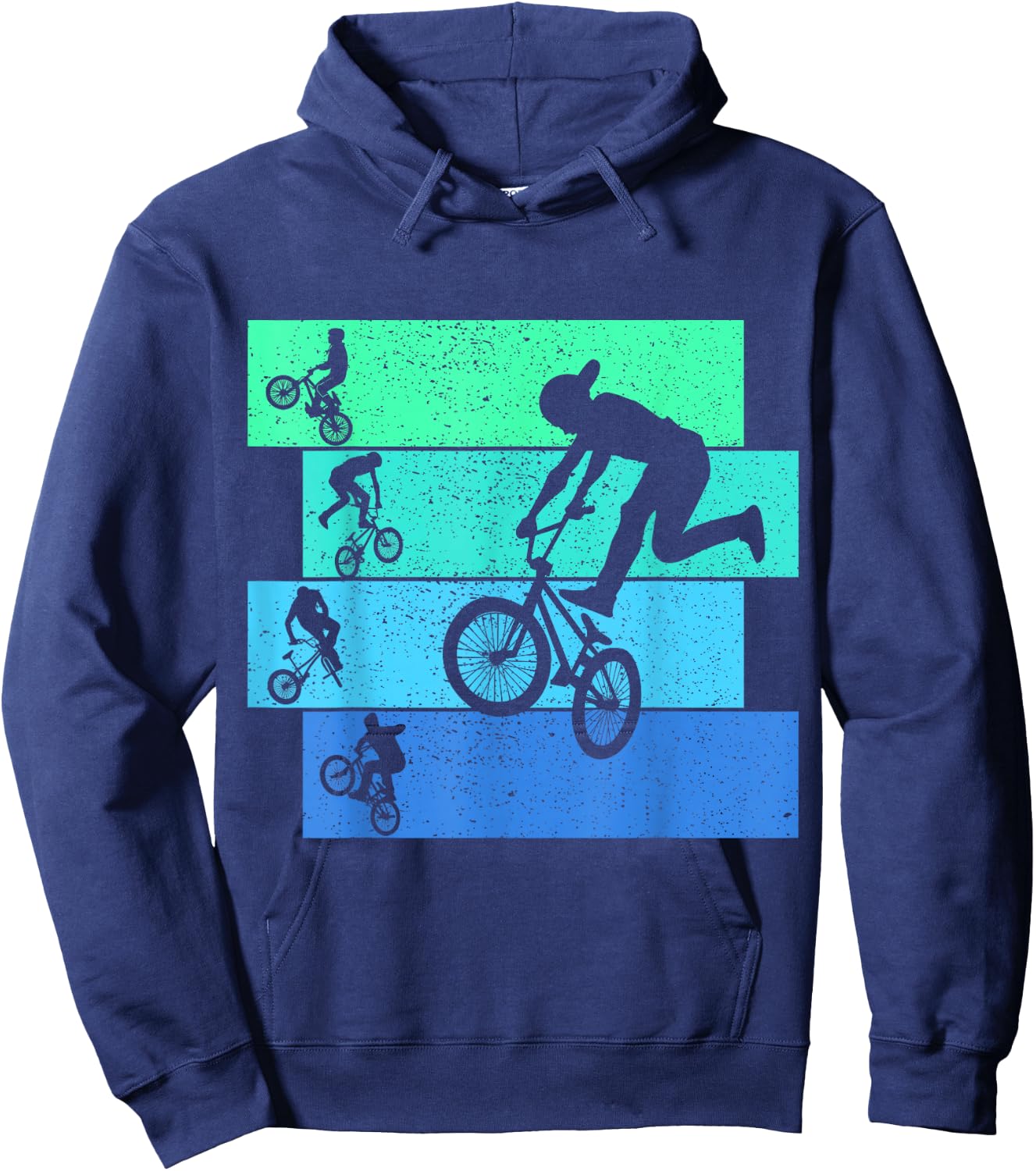 BMX Bike Bicycle Stunt Boys Kids Hoodie - Hoodie | Navy