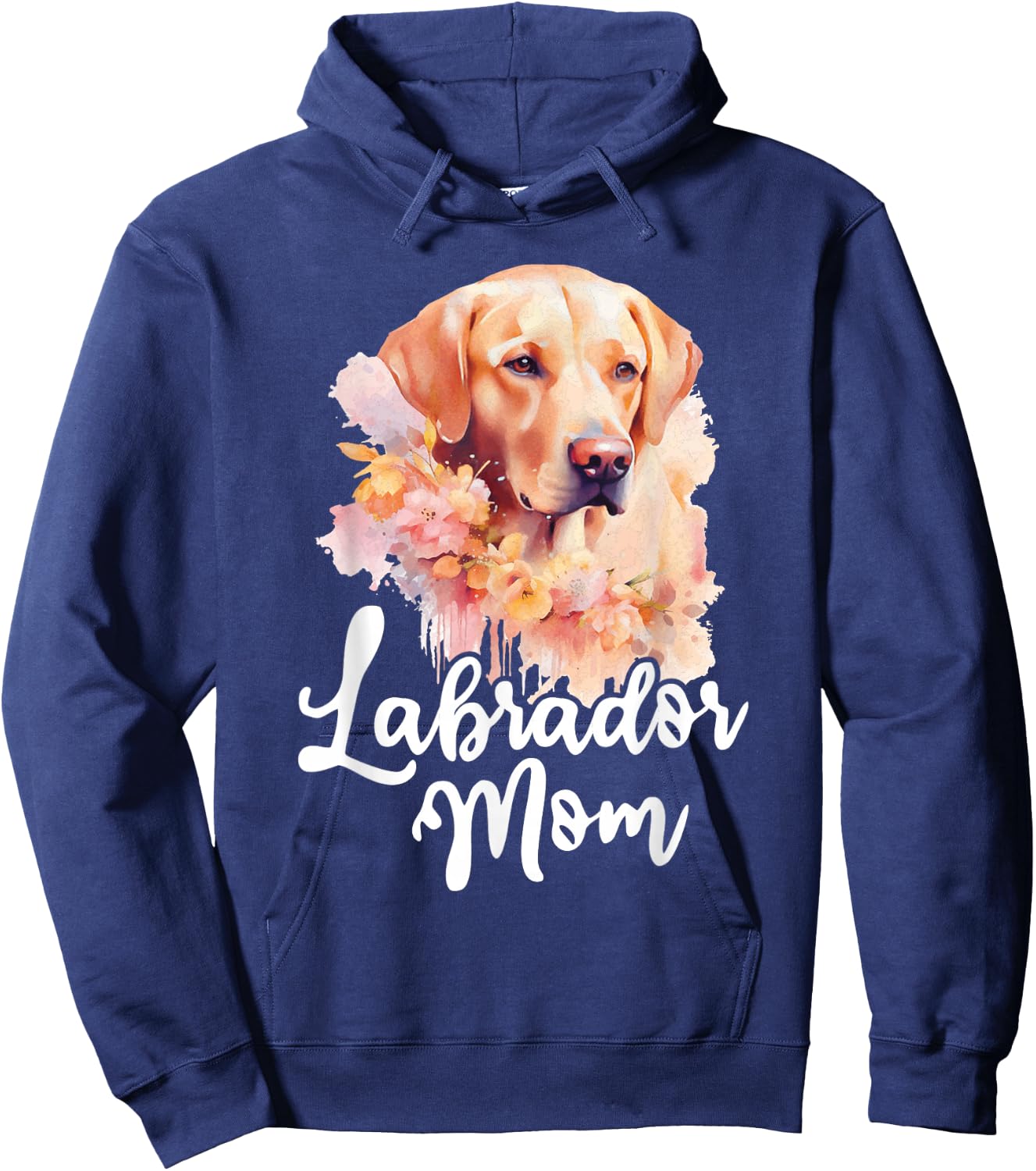 Labrador Mom - Retro Dog Owner Pet Canine Lover Hoodie - Hoodie | Navy