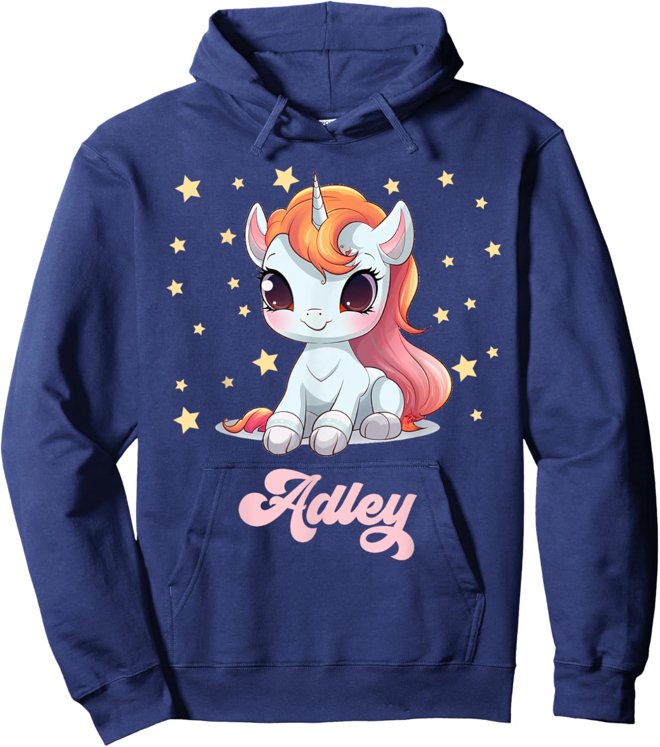 Adley Merch Unicorn Design Hoodie - Hoodie | Navy