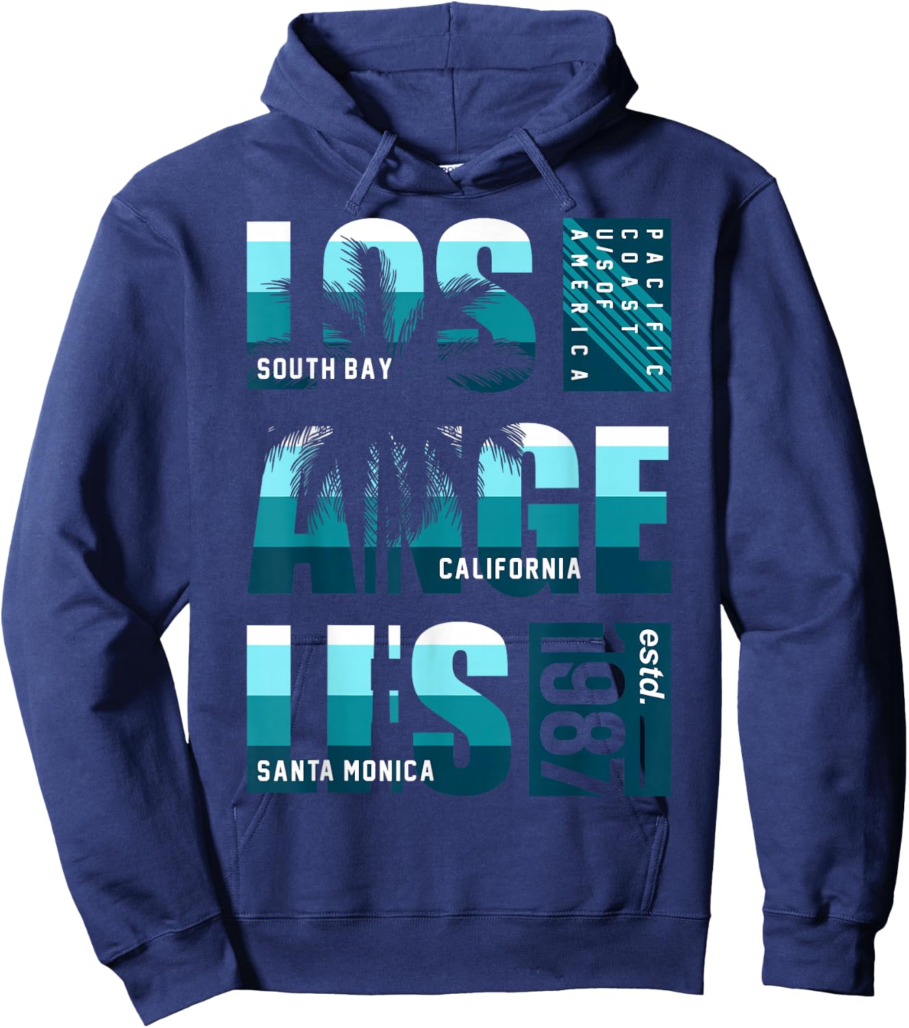 South Bay Los Angeles California Santa Monica Hoodie - Hoodie | Navy