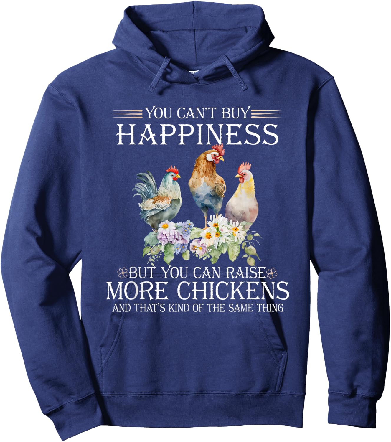 chicken Love for Farmer raising chickens farm Hoodie - Hoodie | Navy