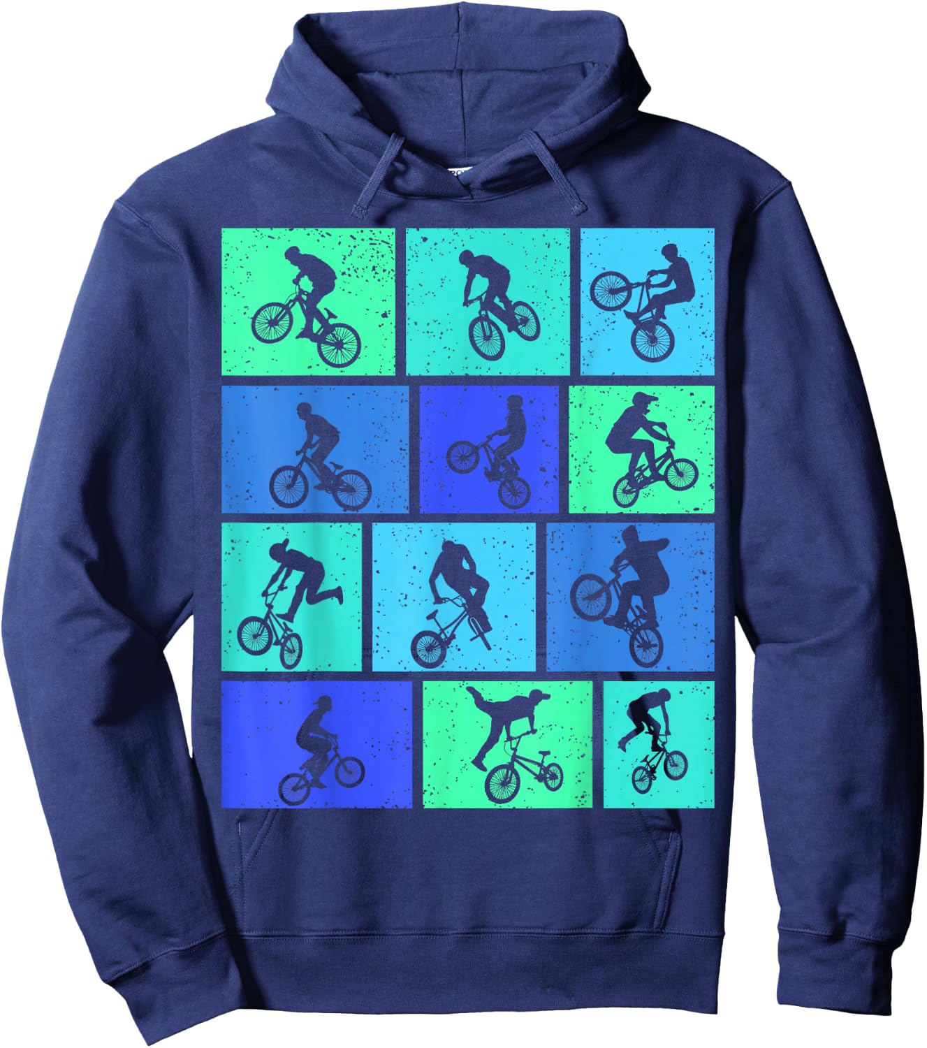 BMX Bike Bicycle Stunt Kids Boys Hoodie - Hoodie | Navy