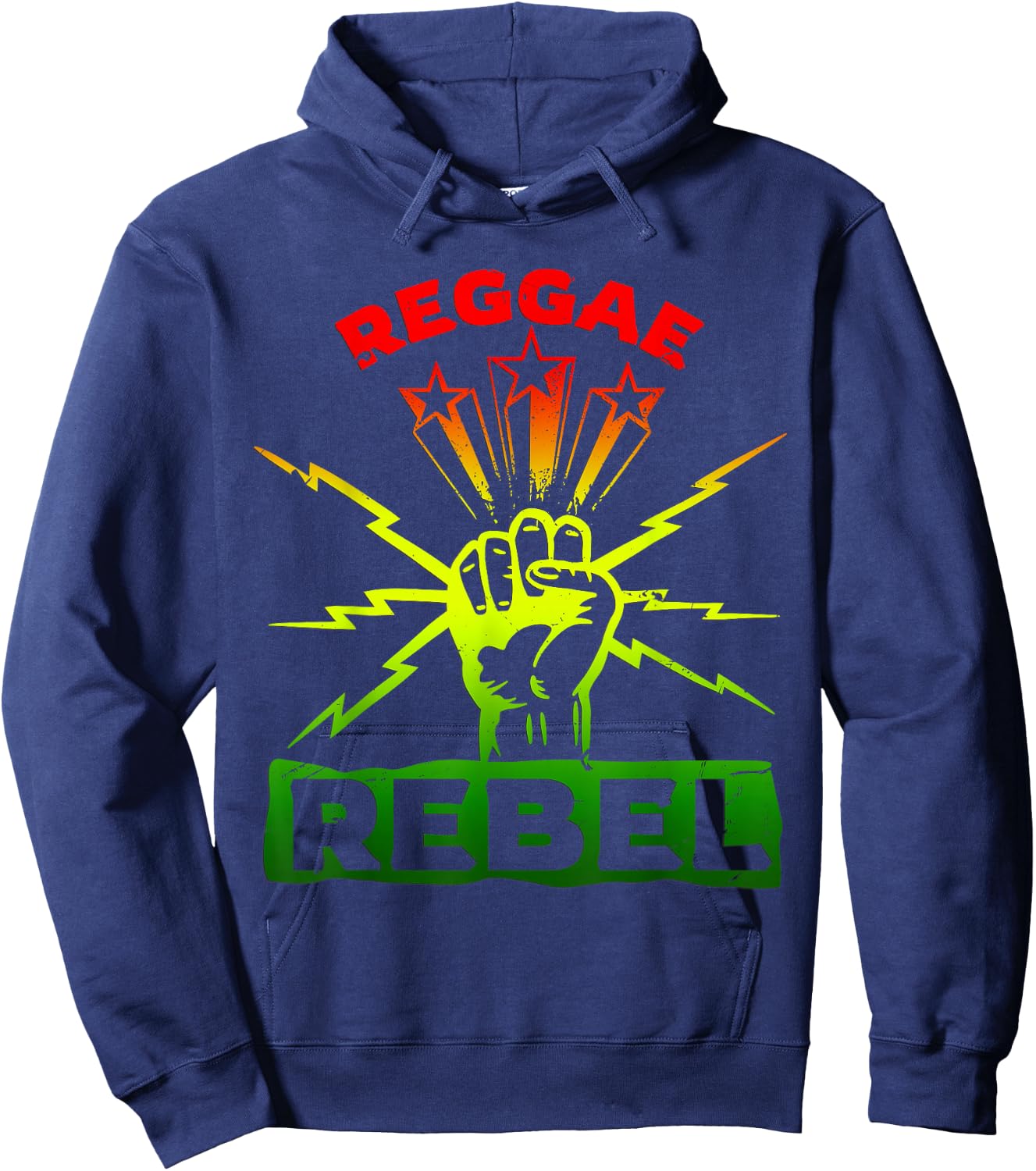 Reggae Rebel Stuff for Reggae Musician | Reggae Hoodie - Hoodie | Navy