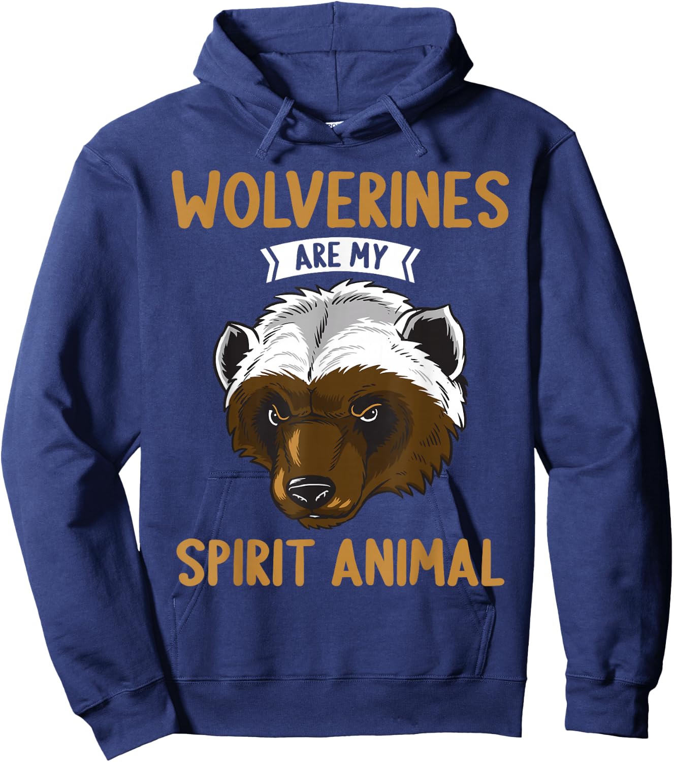 Wolverines are my spirit Animal Wolverine Hoodie - Hoodie | Navy