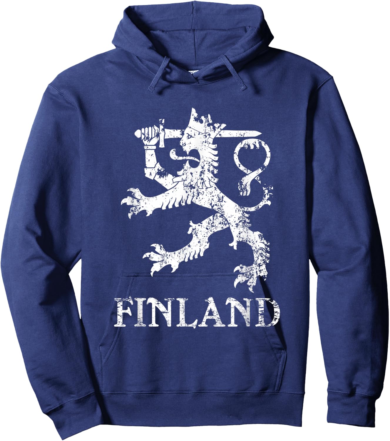 Finland Lion Symbol Finnish Pride Hoodie - Hoodie | Navy