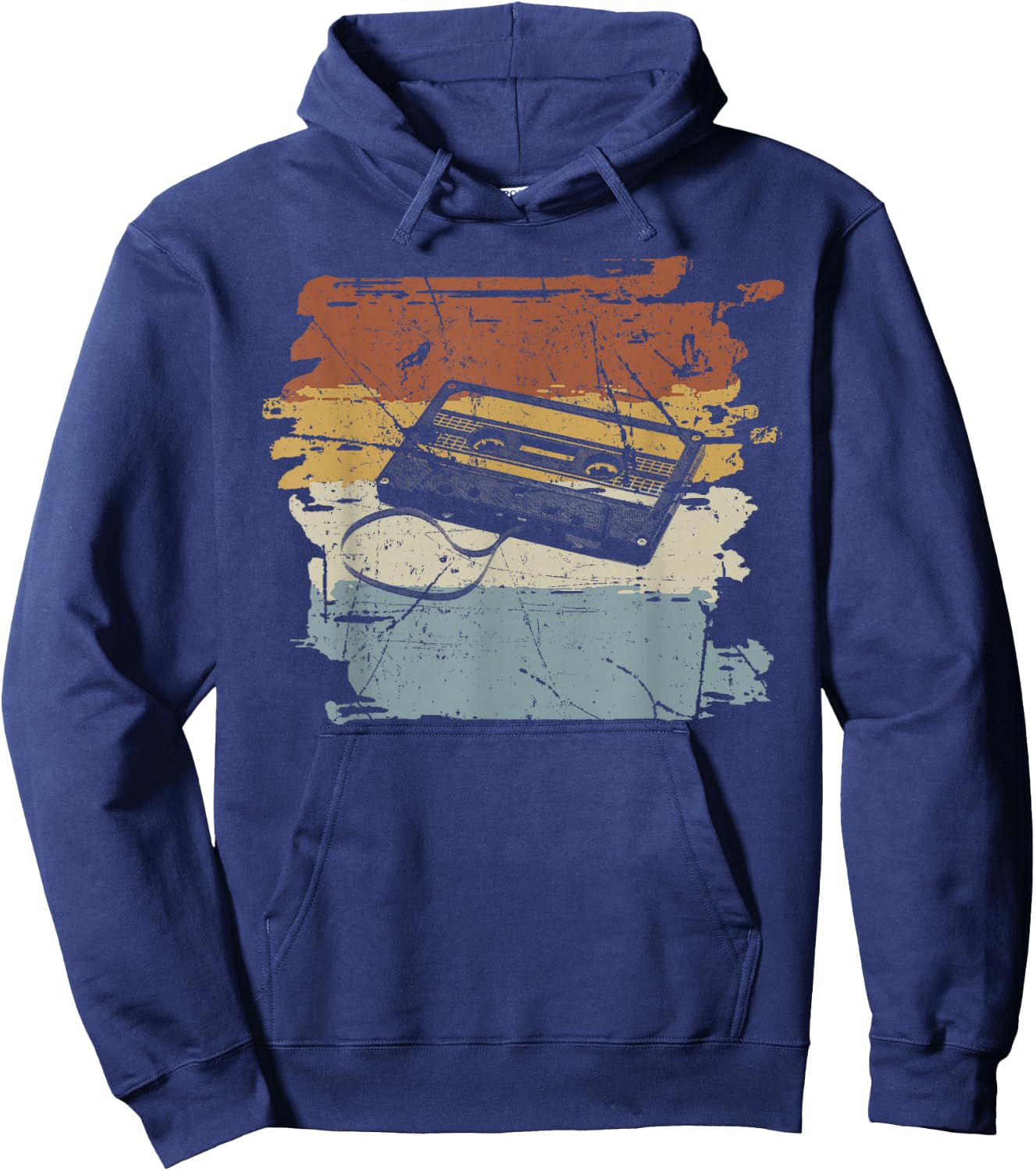 80's 90's Cassette Hoodie - Hoodie | Navy