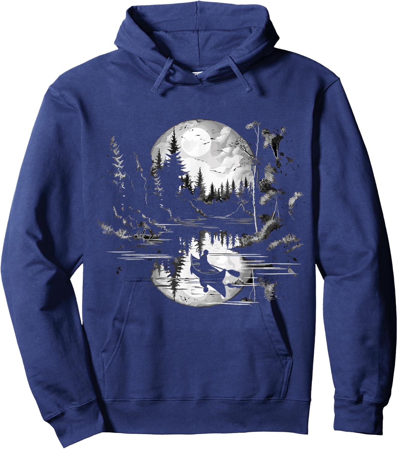 Canoe Canadian Canoeists Nature Canoe Hoodie - Hoodie | Navy