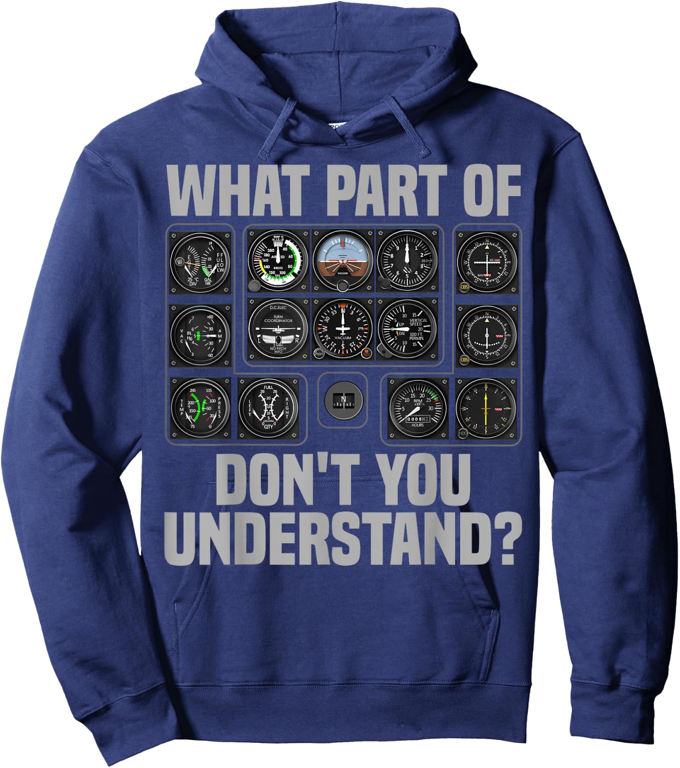 Funny Pilot Design Women Airplane Airline Pilot Hoodie - Hoodie | Navy