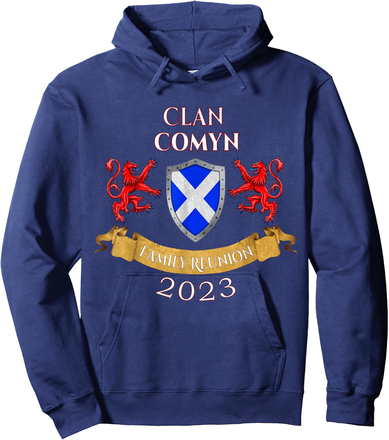 Comyn Family Reunion 2023 Scottish Clan Hoodie - Hoodie | Navy
