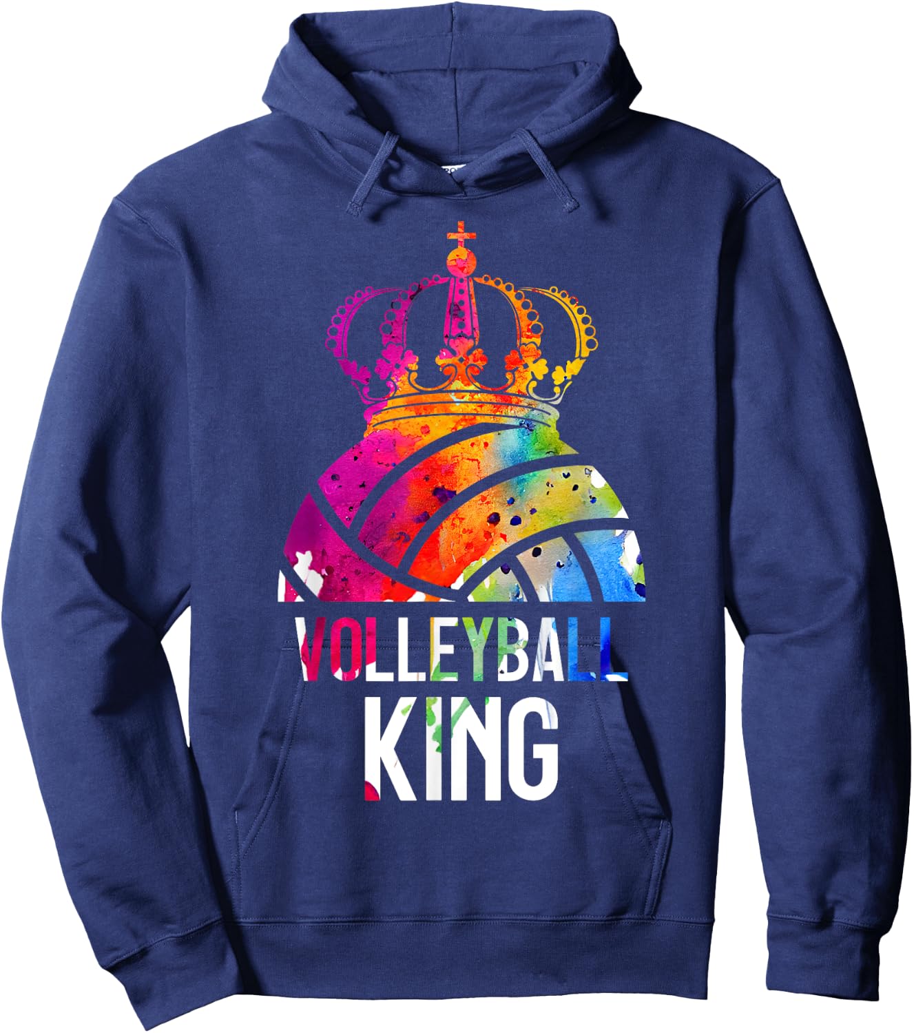 Volleyball King Hoodie - Hoodie | Navy