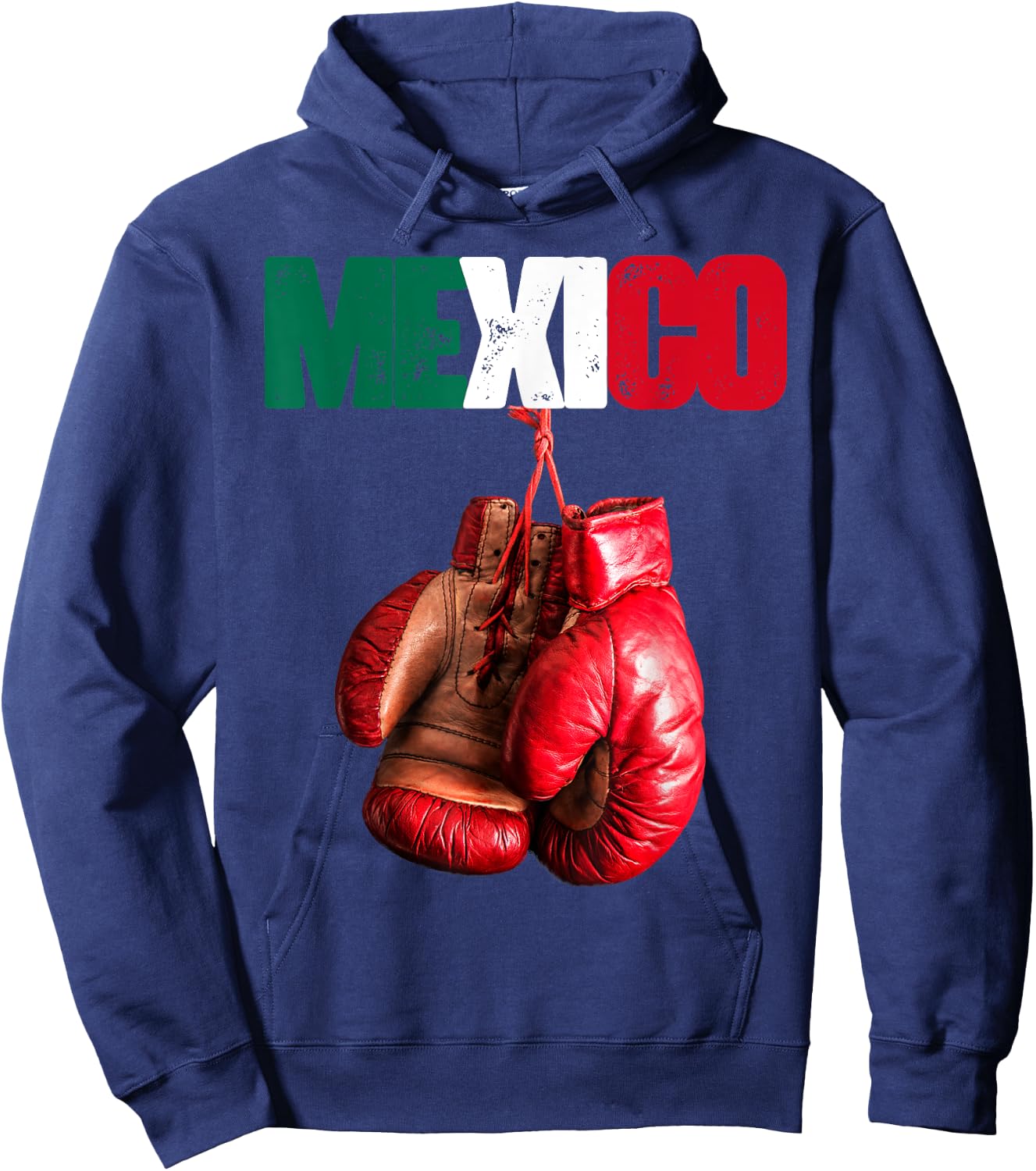 Funny Boxing - I Love Boxing Mexico Hoodie - Hoodie | Navy