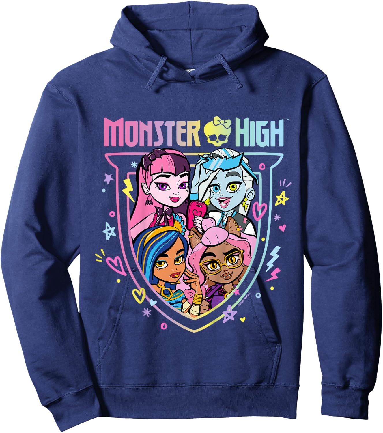 Kids Monster High - MH Rainbow Group Hoodie - Hoodie | Navy