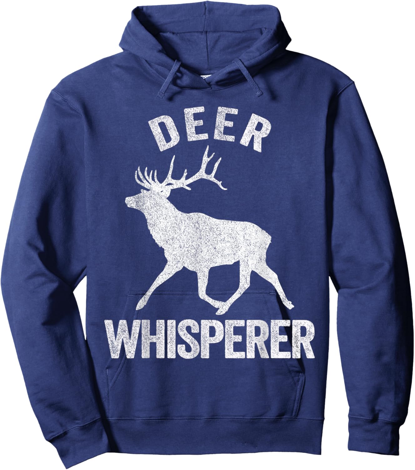 Deer Whisperer Deer Lover Funny Deer Quote Hoodie - Hoodie | Navy