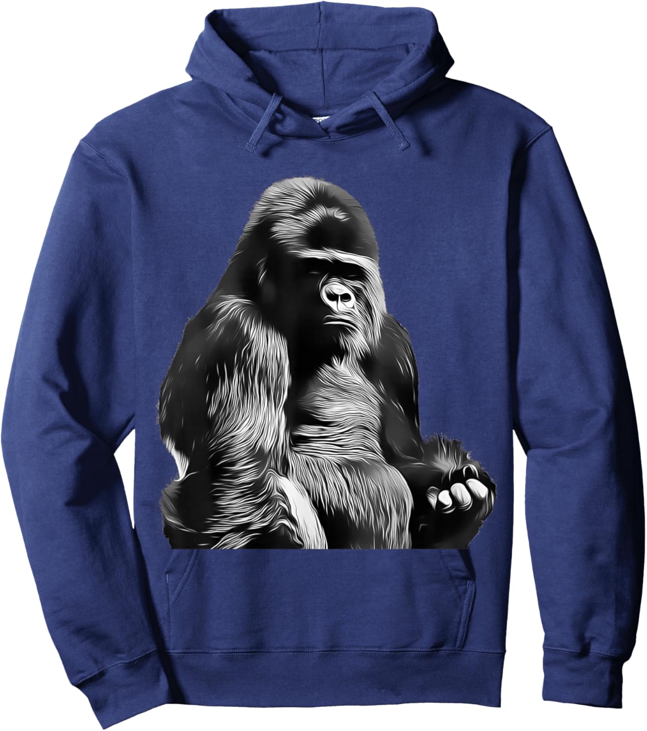 Silverback Gorilla Silver Back Primate Ape Hoodie - Hoodie | Navy