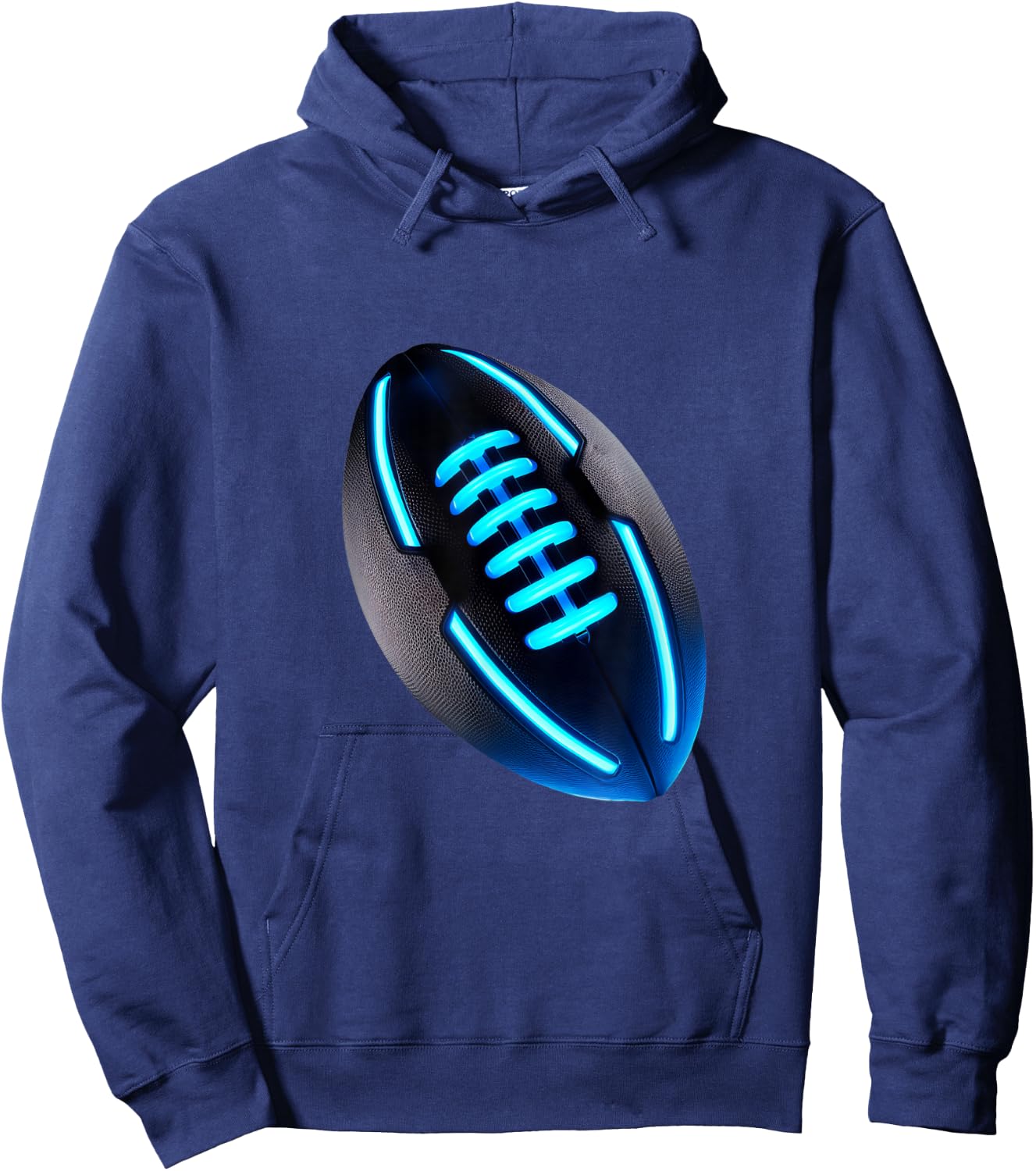 Neon Football Hoodie - Hoodie | Navy