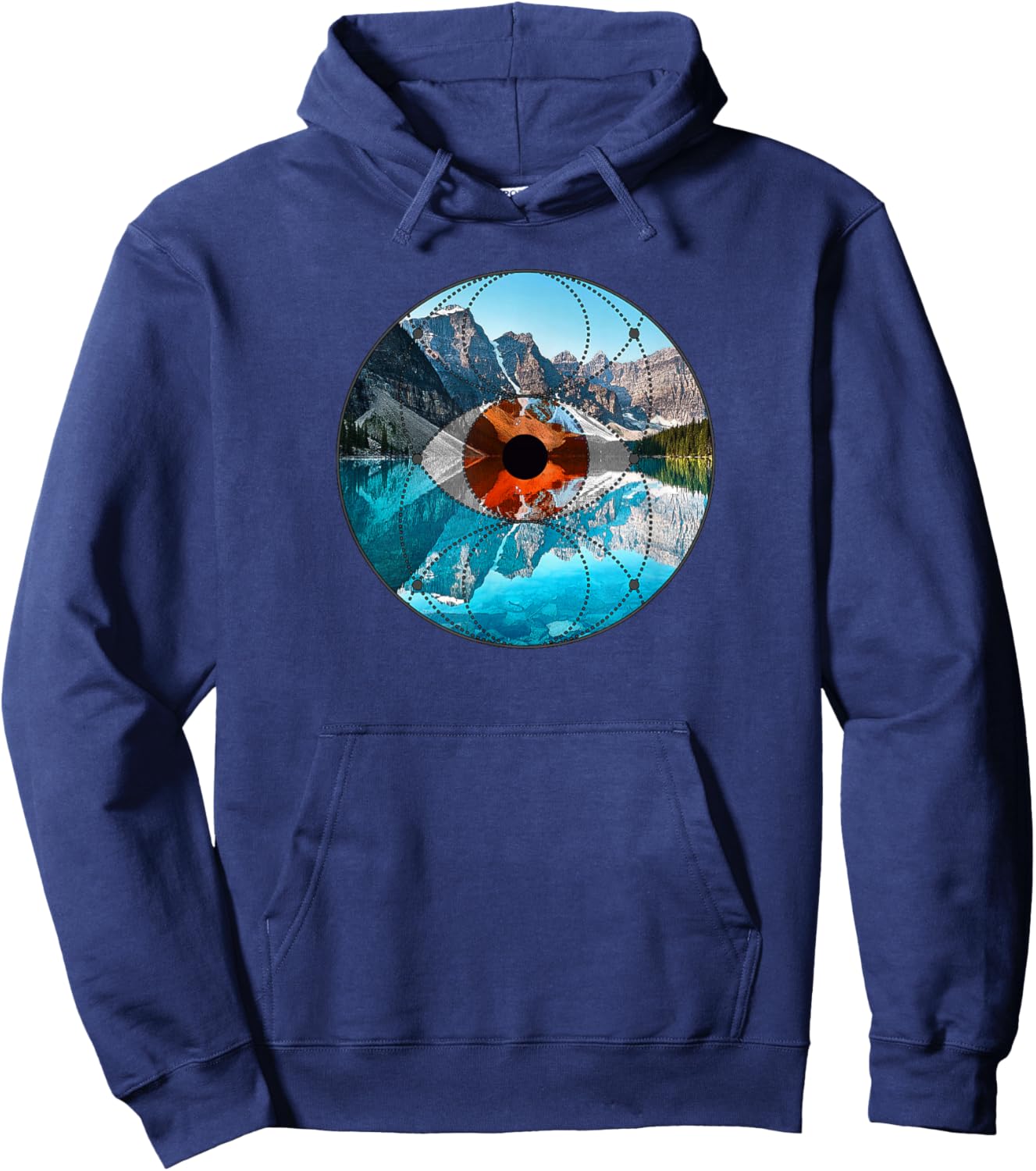 Sacred Geometry, Cosmos and Nature, Men & Women Hoodie - Hoodie | Navy