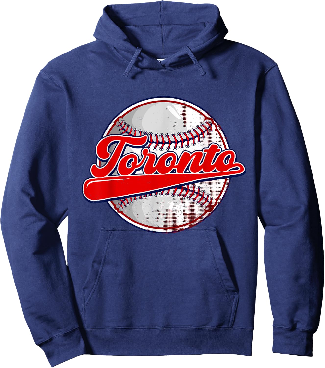 Vintage Toronto Baseball Lover Women Kids Hoodie - Hoodie | Navy