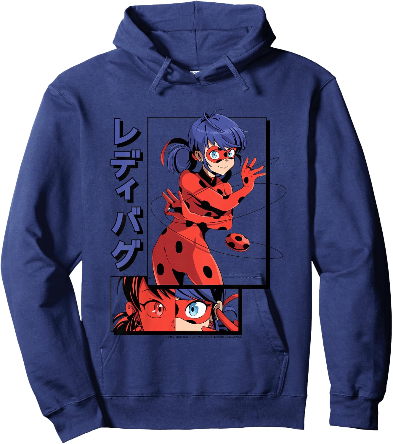 Kids Miraculous Lady Bug - Manga Lady Bug Hoodie - Hoodie | Navy