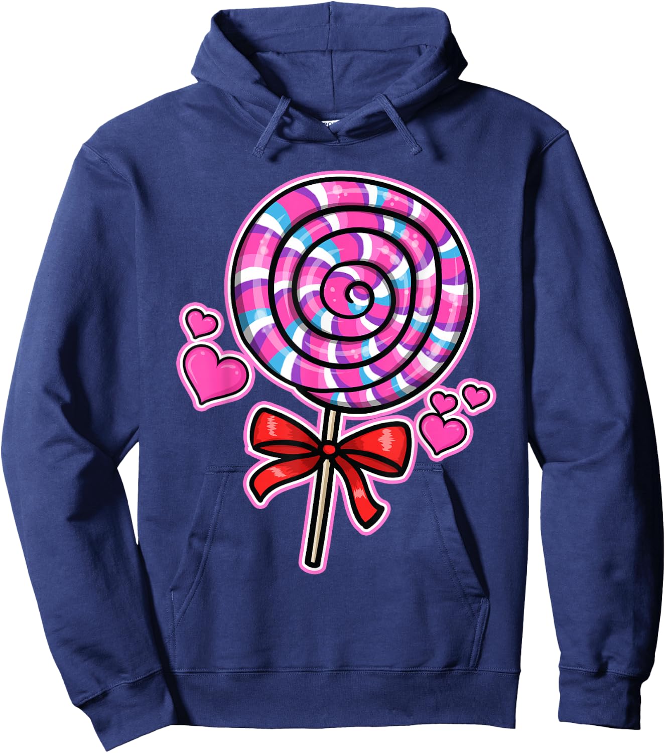 Lollipop Candy Hoodie - Hoodie | Navy