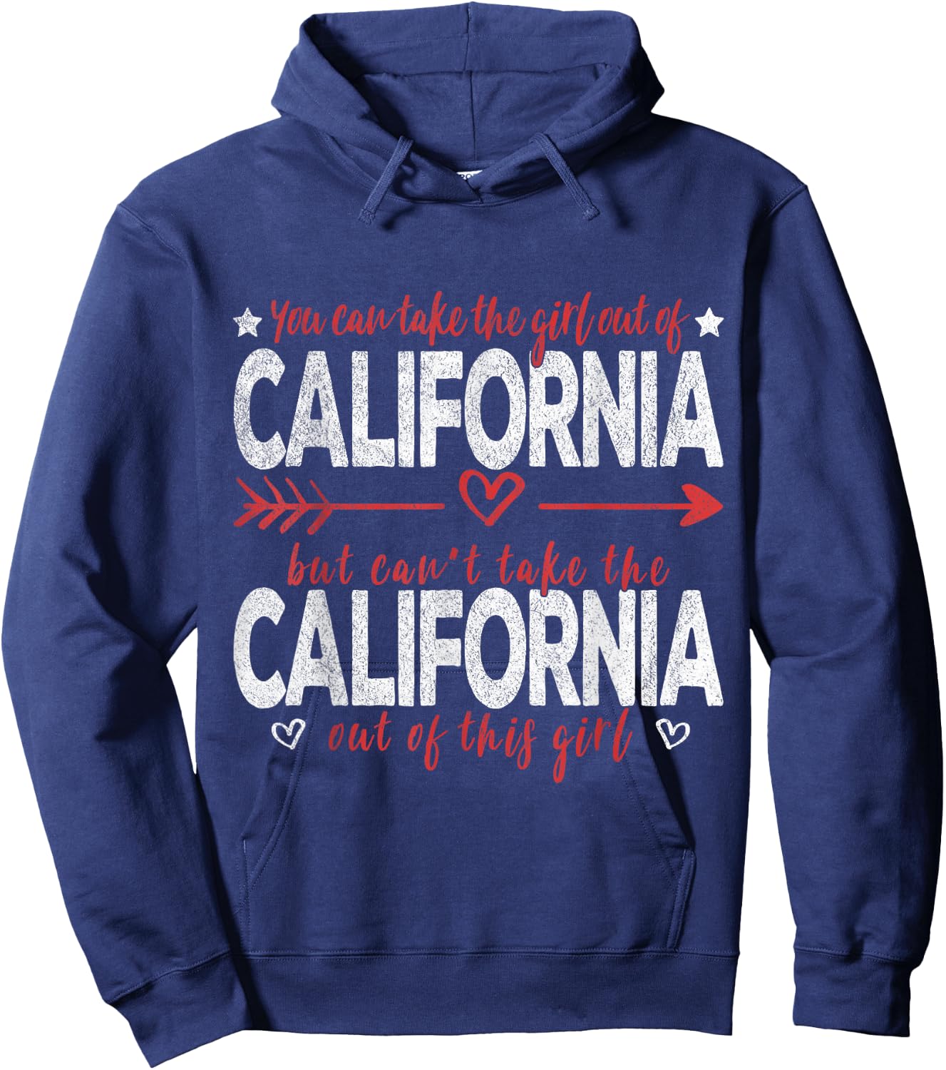 Girl Out Of California Hometown Home California Hoodie - Hoodie | Navy