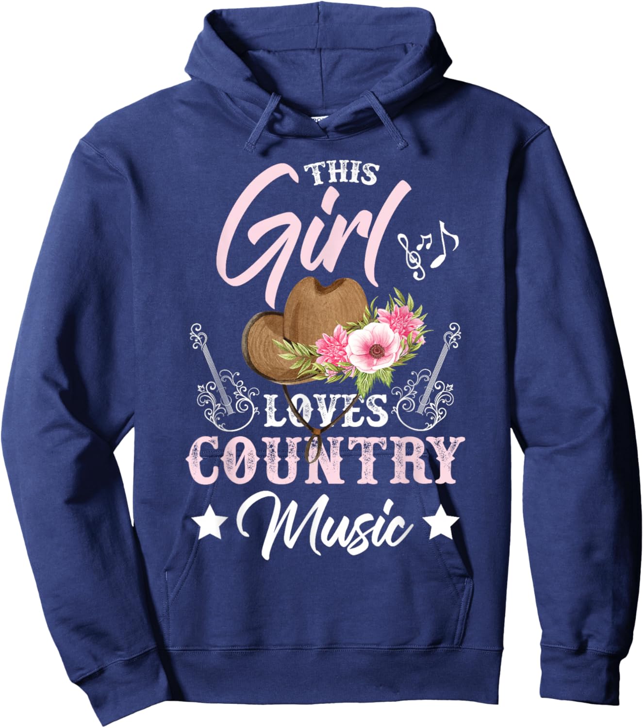 This Girl Loves Country Music Hoodie - Hoodie | Navy