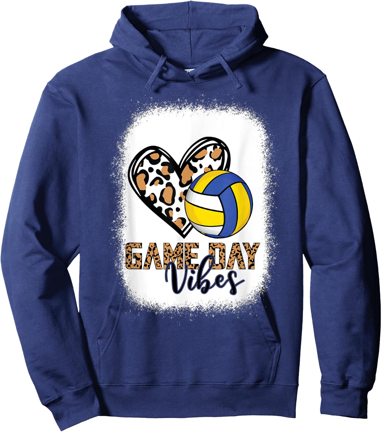 Game Day Vibes - VolleyBall Hoodie - Hoodie | Navy