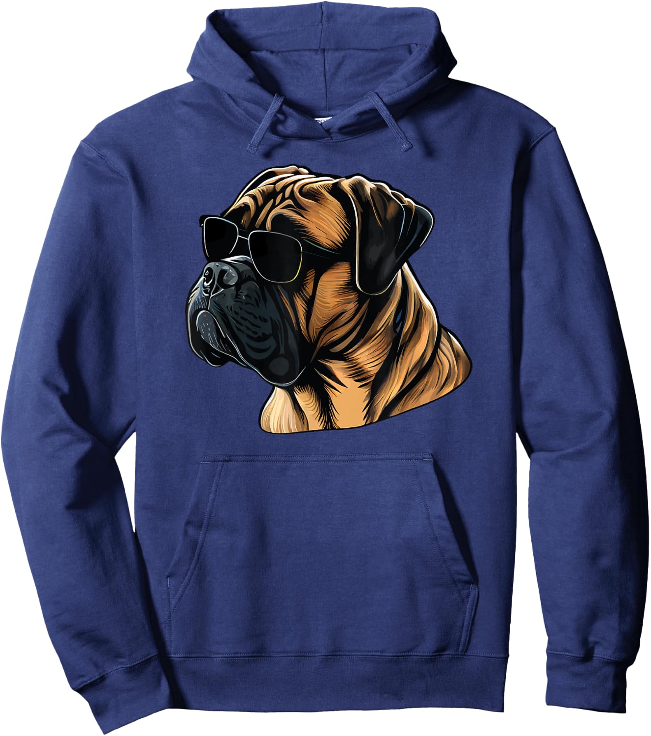 Dad Mom Cool Dog Sunglasses - Bullmastiff Women Hoodie - Hoodie | Navy