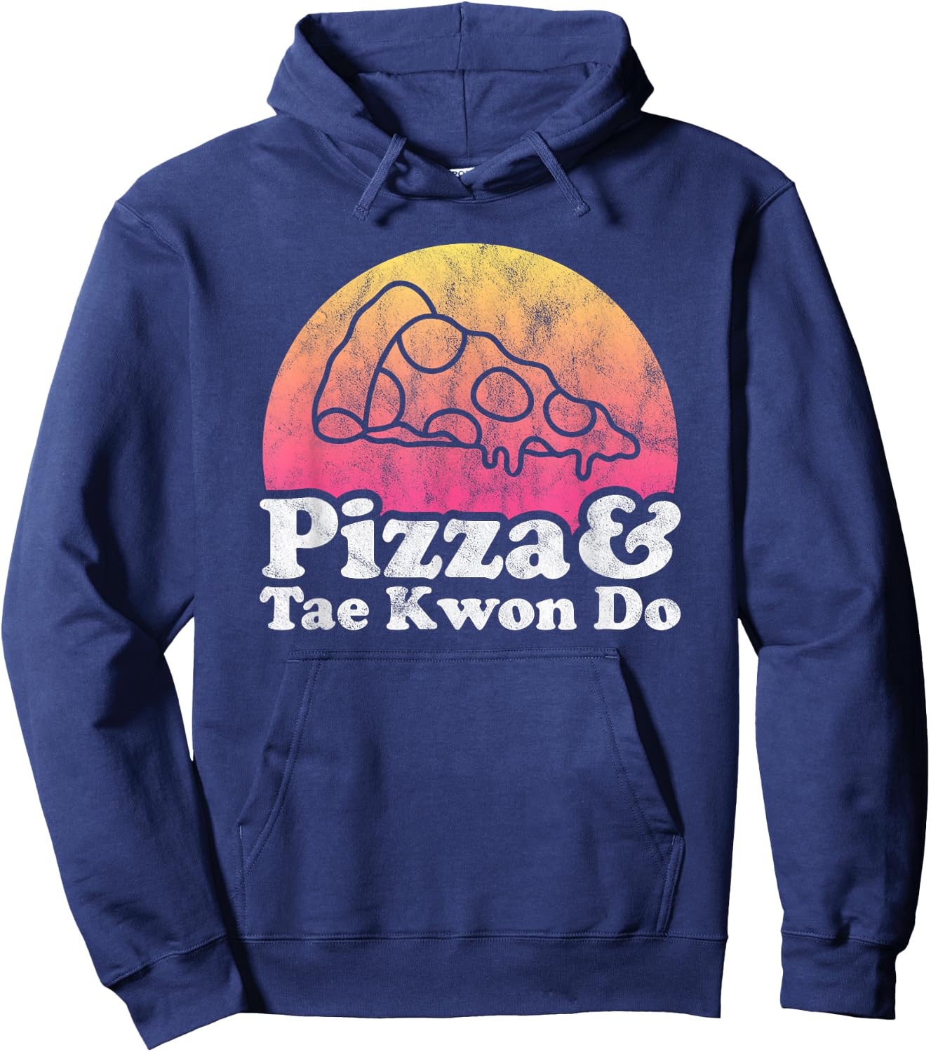 Pizza and Tae Kwon Do or Taekwon-Do Hoodie - Hoodie | Navy