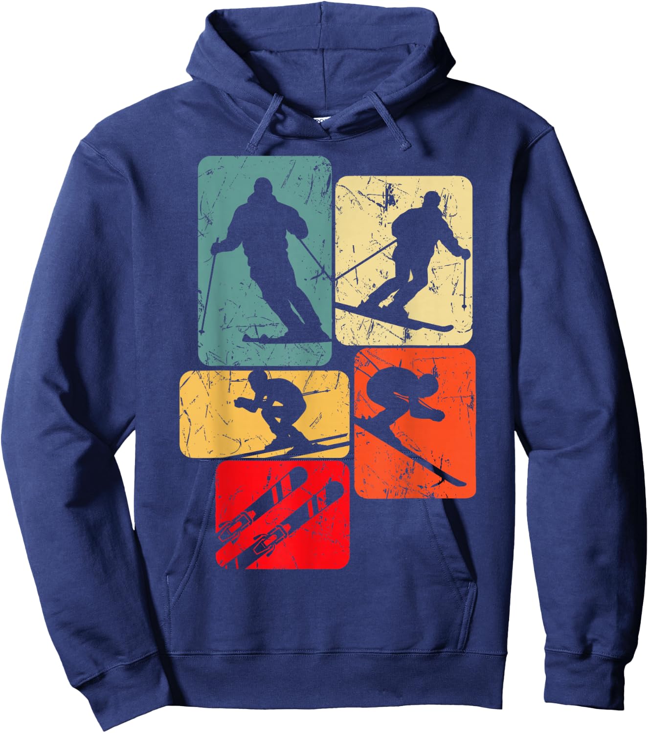 Skiing Hoodie - Hoodie | Navy