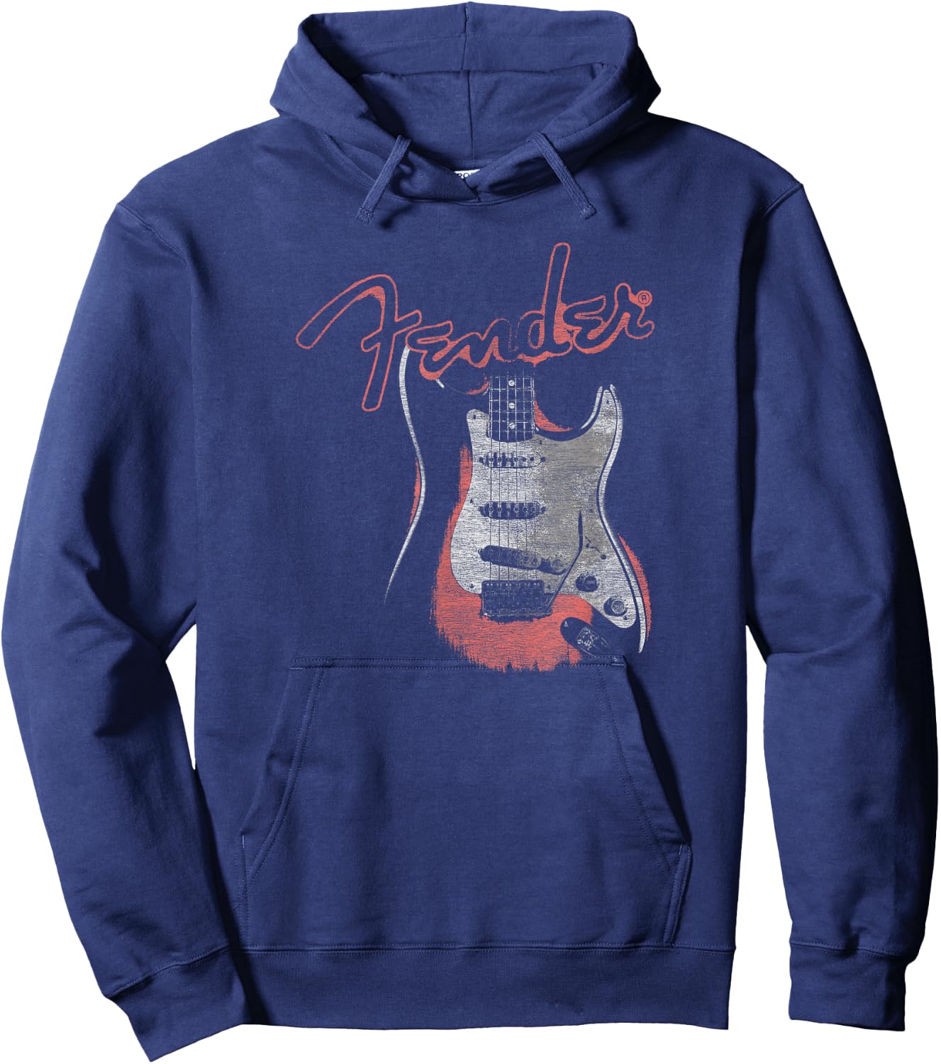 Fender Vintage Guitar Retro Glow Hoodie - Hoodie | Navy