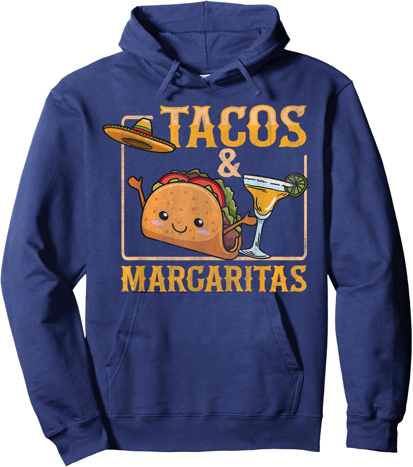 Tacos & Margaritas Design for a Taco Lover Hoodie - Hoodie | Navy