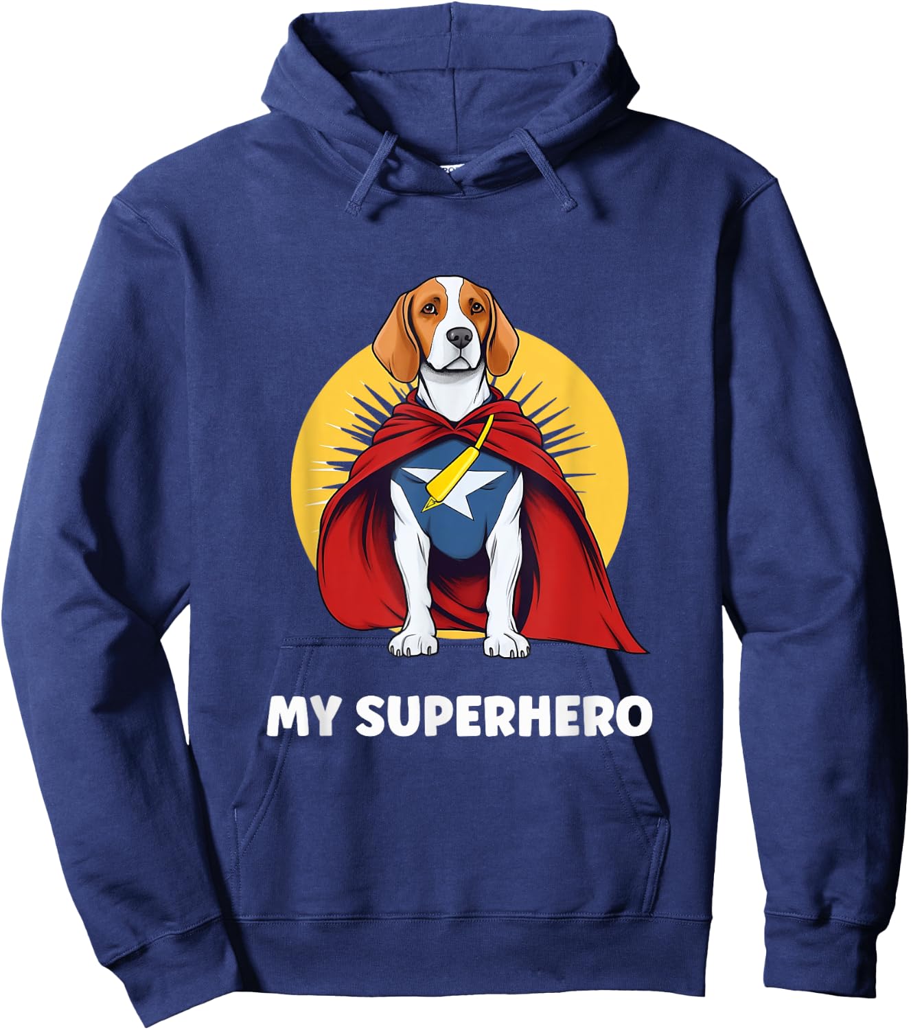 Beagle My Superhero Hoodie - Hoodie | Navy