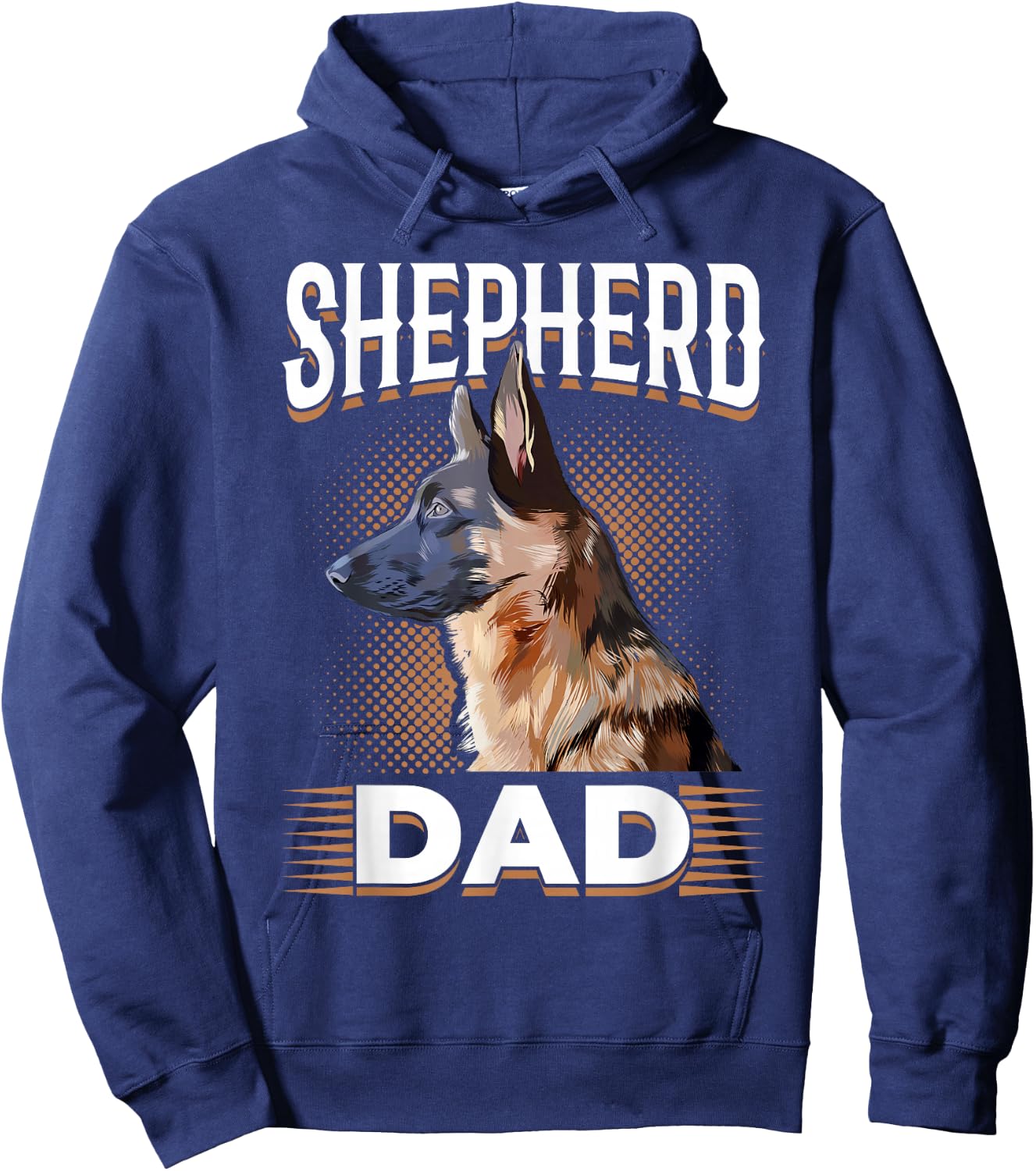 German Shepherd Lover - Shepherd Dad Hoodie - Hoodie | Navy