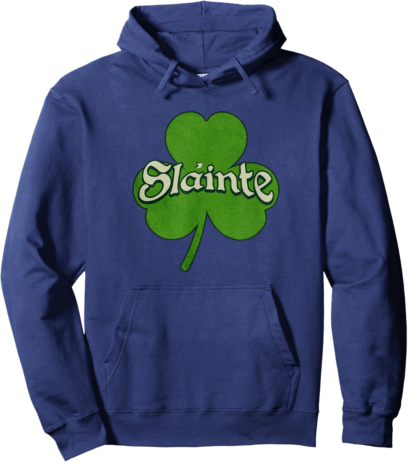 Vintage Slainte Irish St Patricks Day Hoodie - Hoodie | Navy