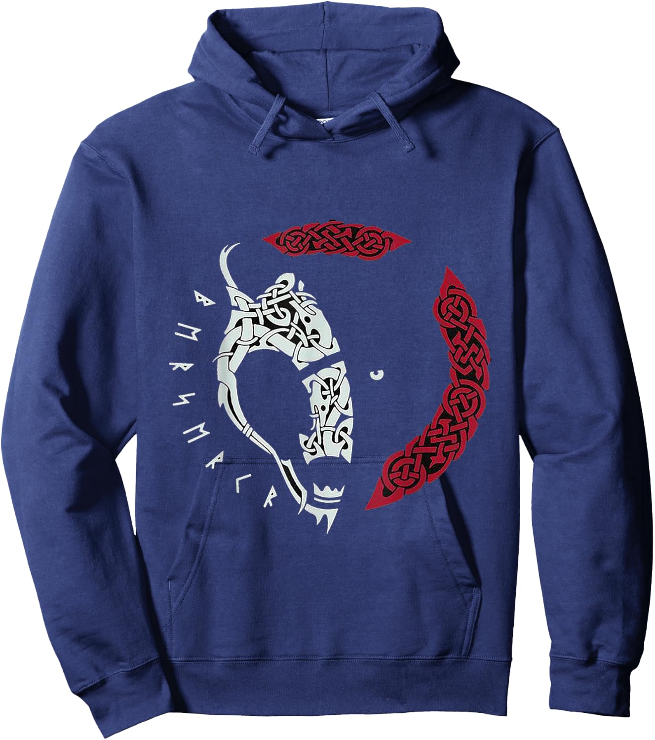 Viking Wolf Hoodie - Hoodie | Navy