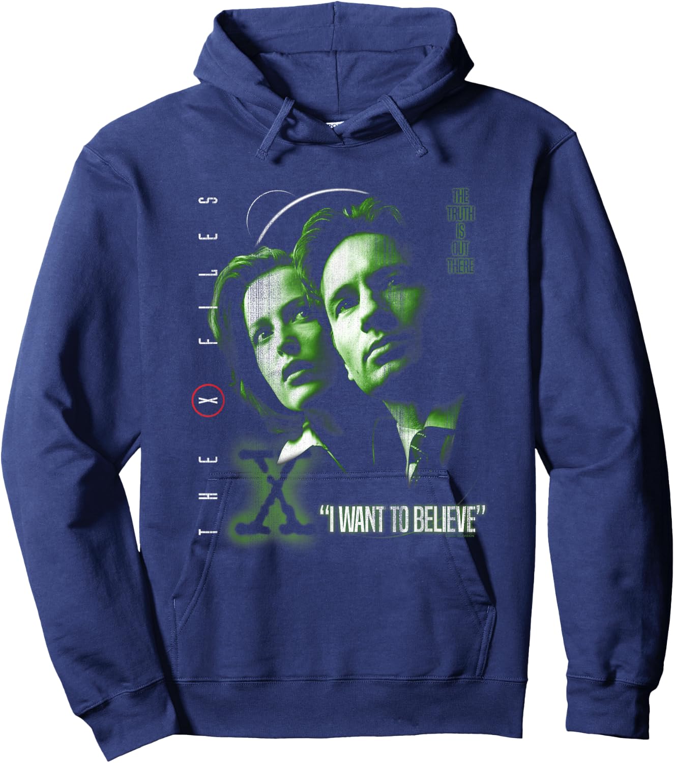 X-Files I Want to Believe Hoodie - Hoodie | Navy