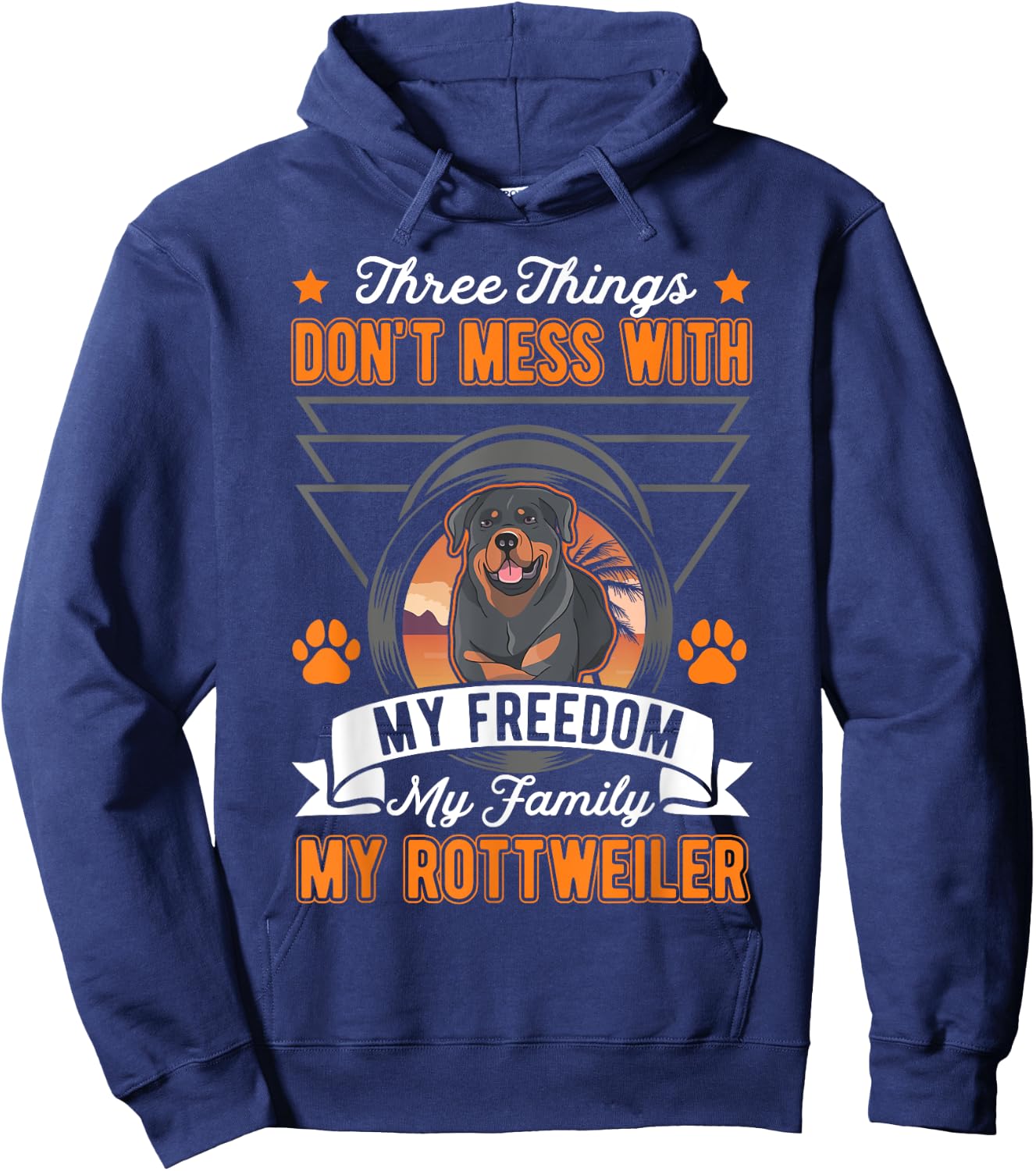 Rottweiler Freedom Family Rotti Rottweiler Hoodie - Hoodie | Navy