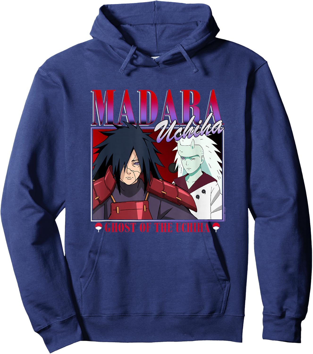 Naruto Shippuden Madara Uchiha 90's Edit Hoodie - Hoodie | Navy