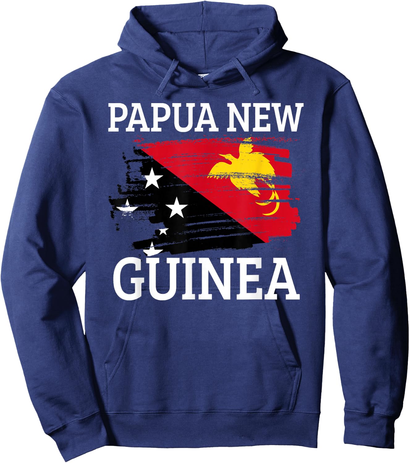 Papua New Guinea Flag Hoodie - Hoodie | Navy